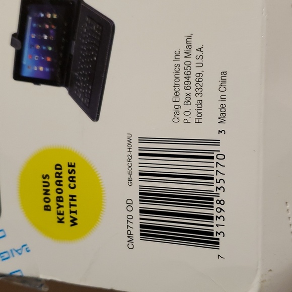 9" Touch Screen Bluetooth Tablet with Keyboard & Case & Original Box/Docs - Picture 4 of 13